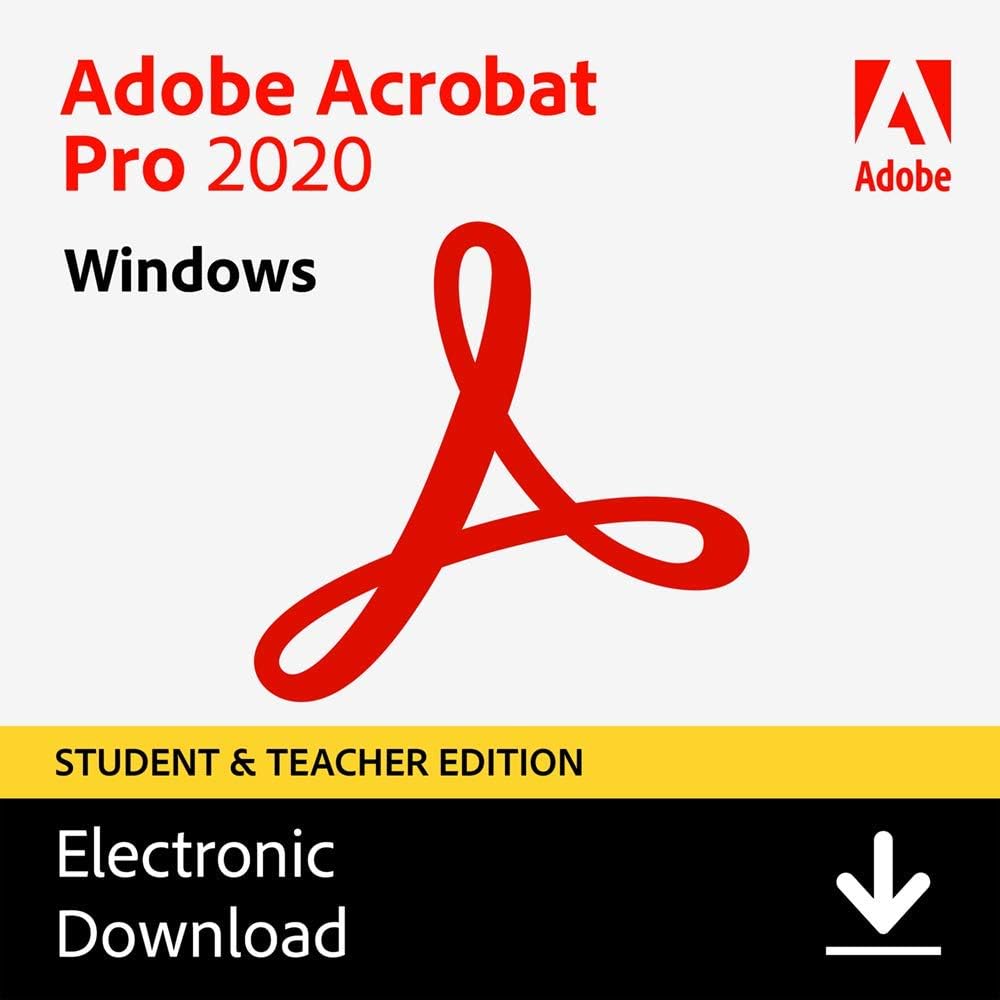 Adobe Acrobat Pro 2020 Student and Teacher | Full Version | Genuine Lifetime License | Australian Stock - INFINITE-ITECH