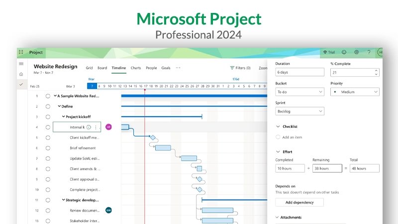 Microsoft Project Professional 2024 | Full Version | Genuine Lifetime License | AUS STOCK - INFINITE-ITECH