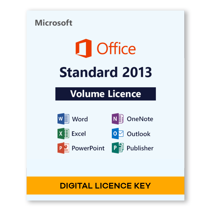 Microsoft Office 2013 Standard Volume Licence - Digital Licence - INFINITE-ITECH