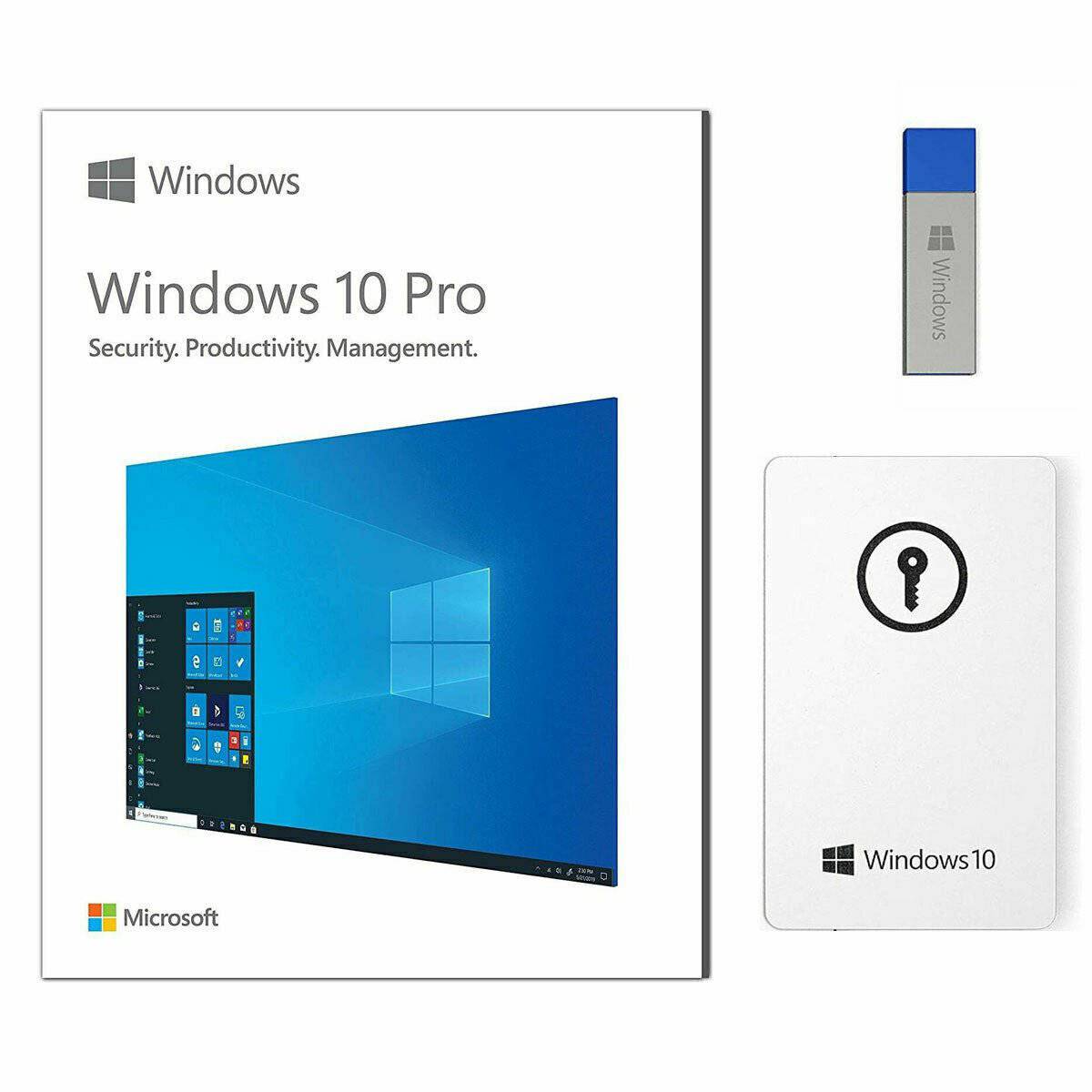 Microsoft Windows 10 Pro 32/64-bit USB Drive for 1 PC - Full Version - Genuine Retail Box - Australian Stock [HAV-00060] - INFINITE-ITECH