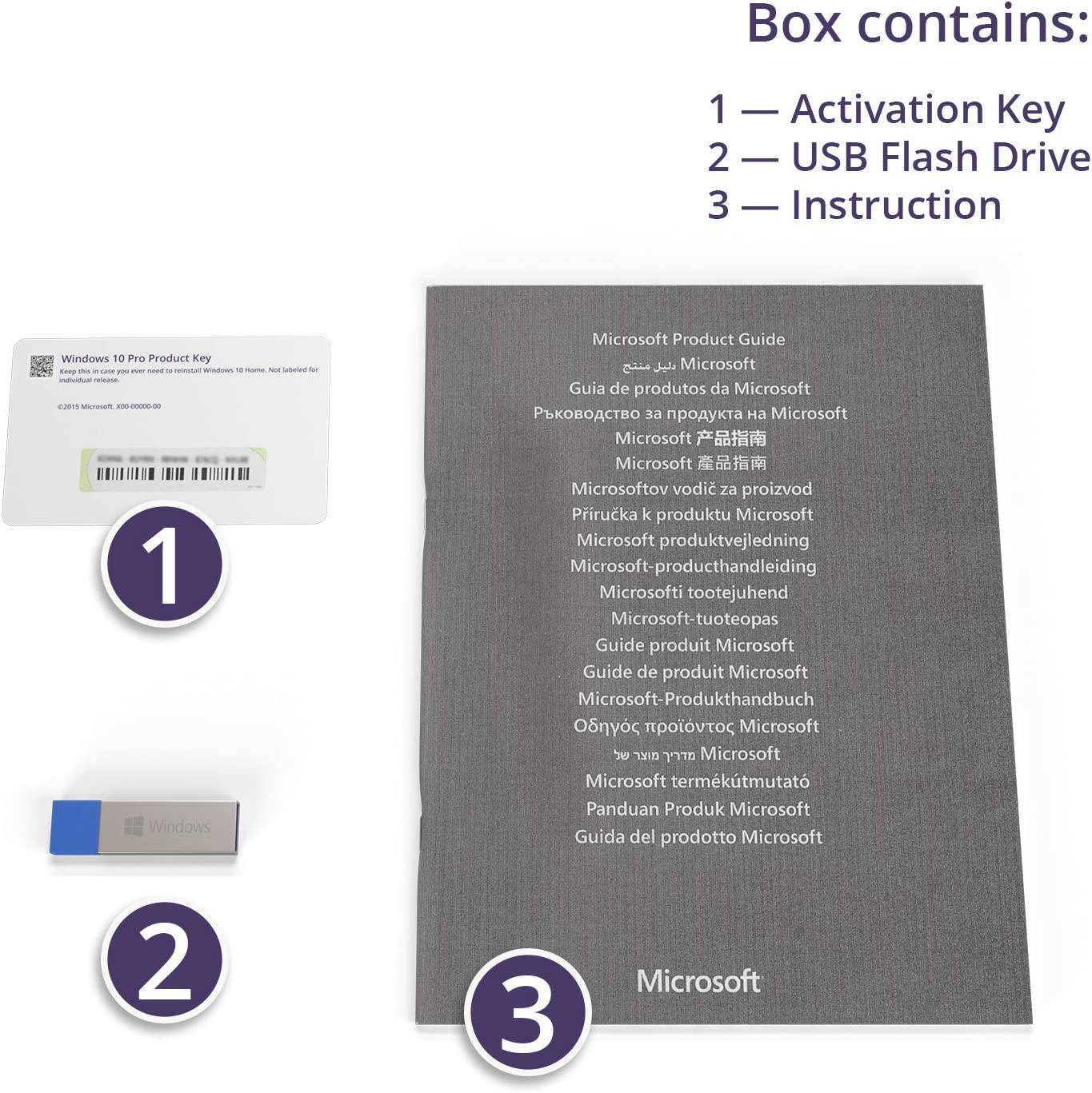 Microsoft Windows 10 Pro Retail FPP 32-Bit/64-Bit English USB Flash Drive | License Activation Key for 1 PC | Full Version | HAV-00060 | Australian Stock - INFINITE-ITECH